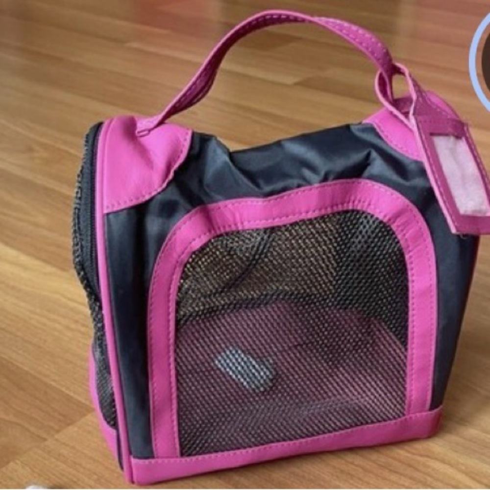 Pink and Black Pet Carrier